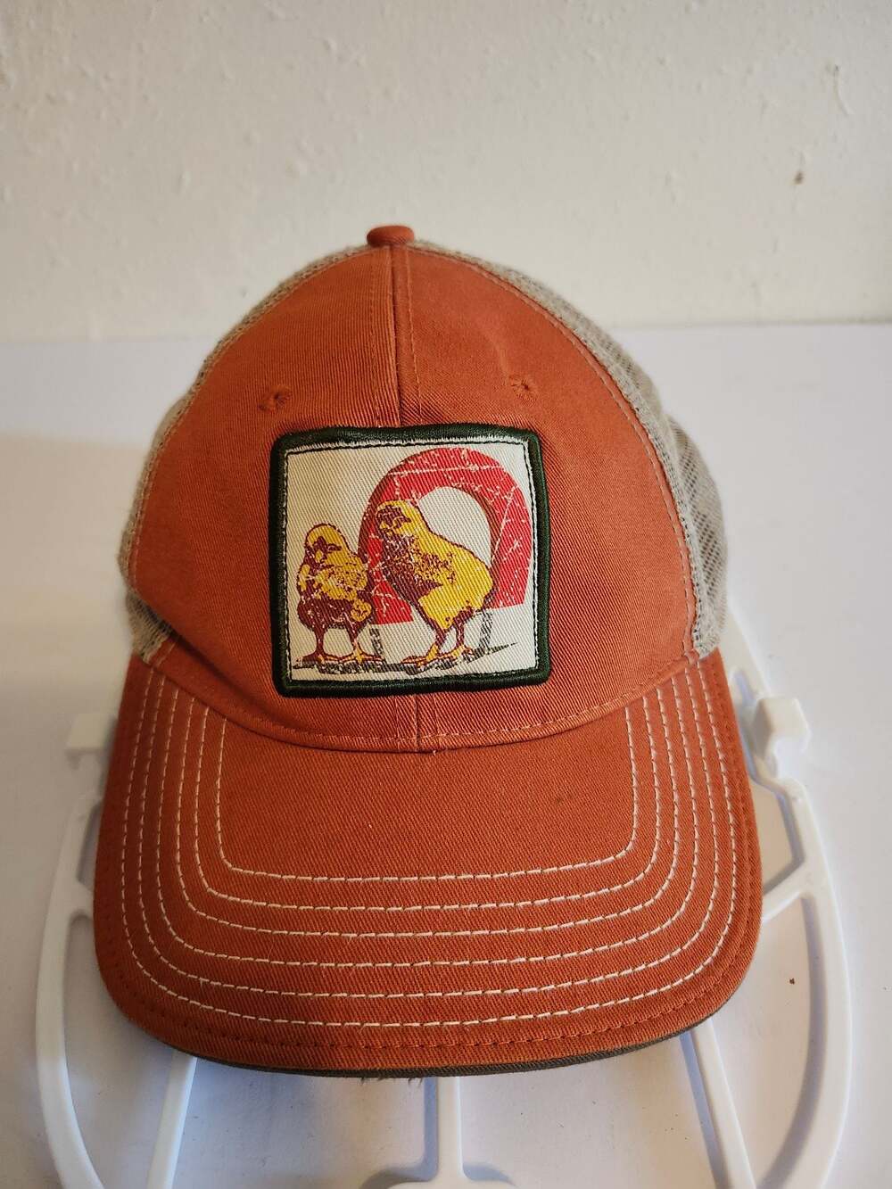 Goorin Bros. The Farm Chicken Patch Trucker Hat Orange Mesh Snapback